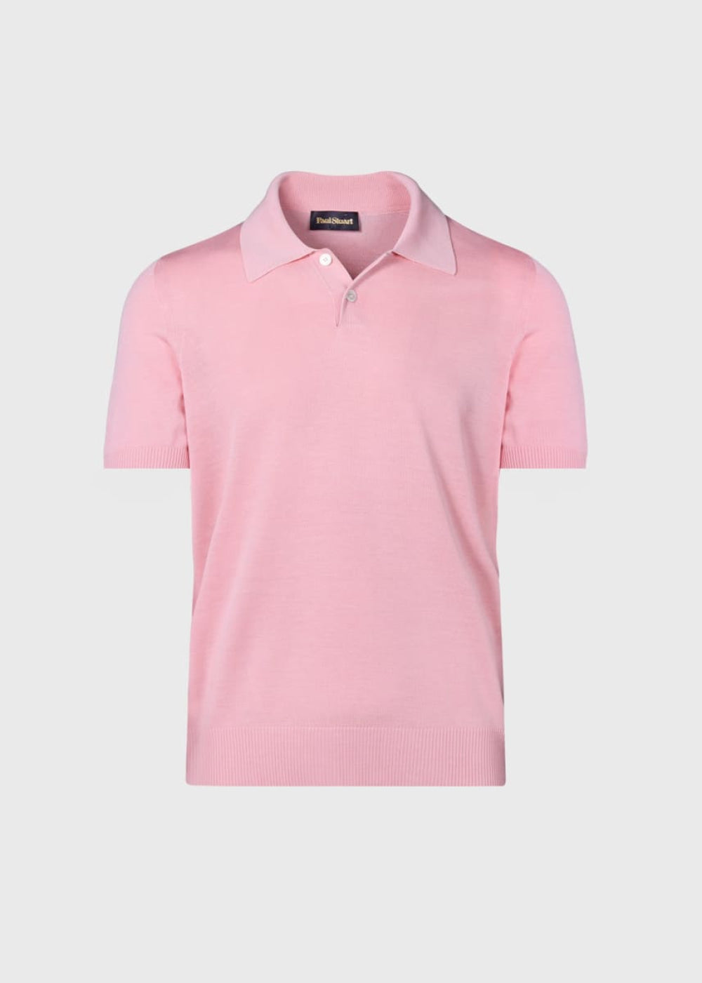 Short Sleeve Silk Polo - Pink - XL (44) - Polo