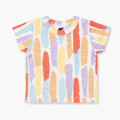 Short Sleeve Slub Jersey Printed Tee - Springtime Sorbet - T-shirt