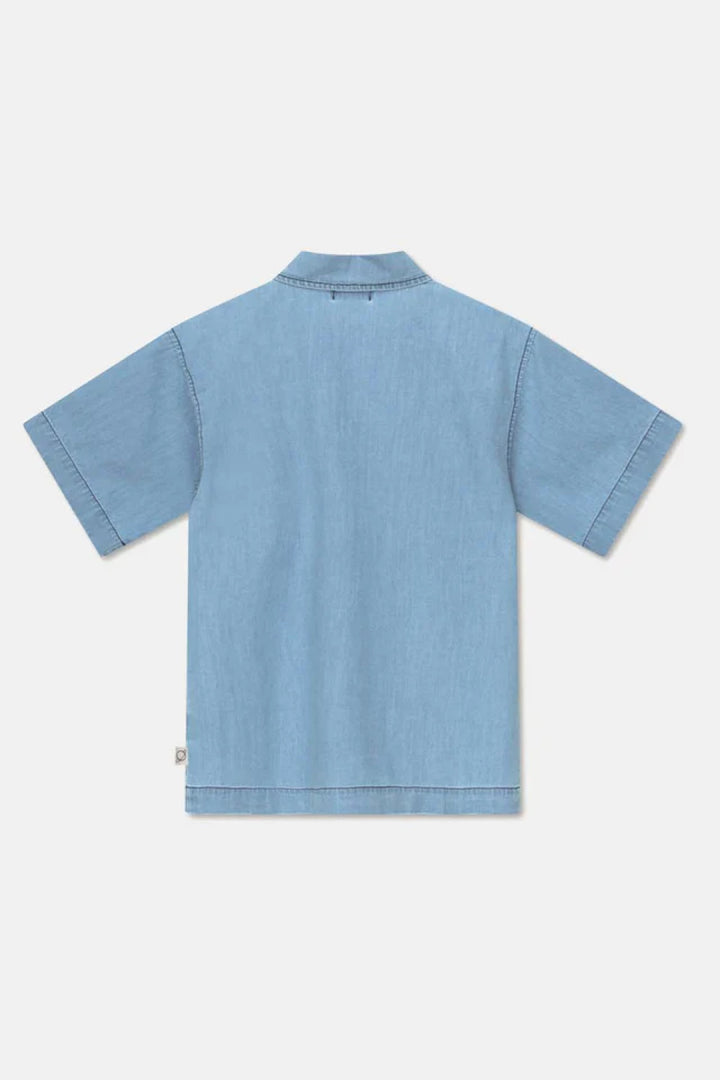 Short-sleeves denim shirt - Denim - Denim Shirt