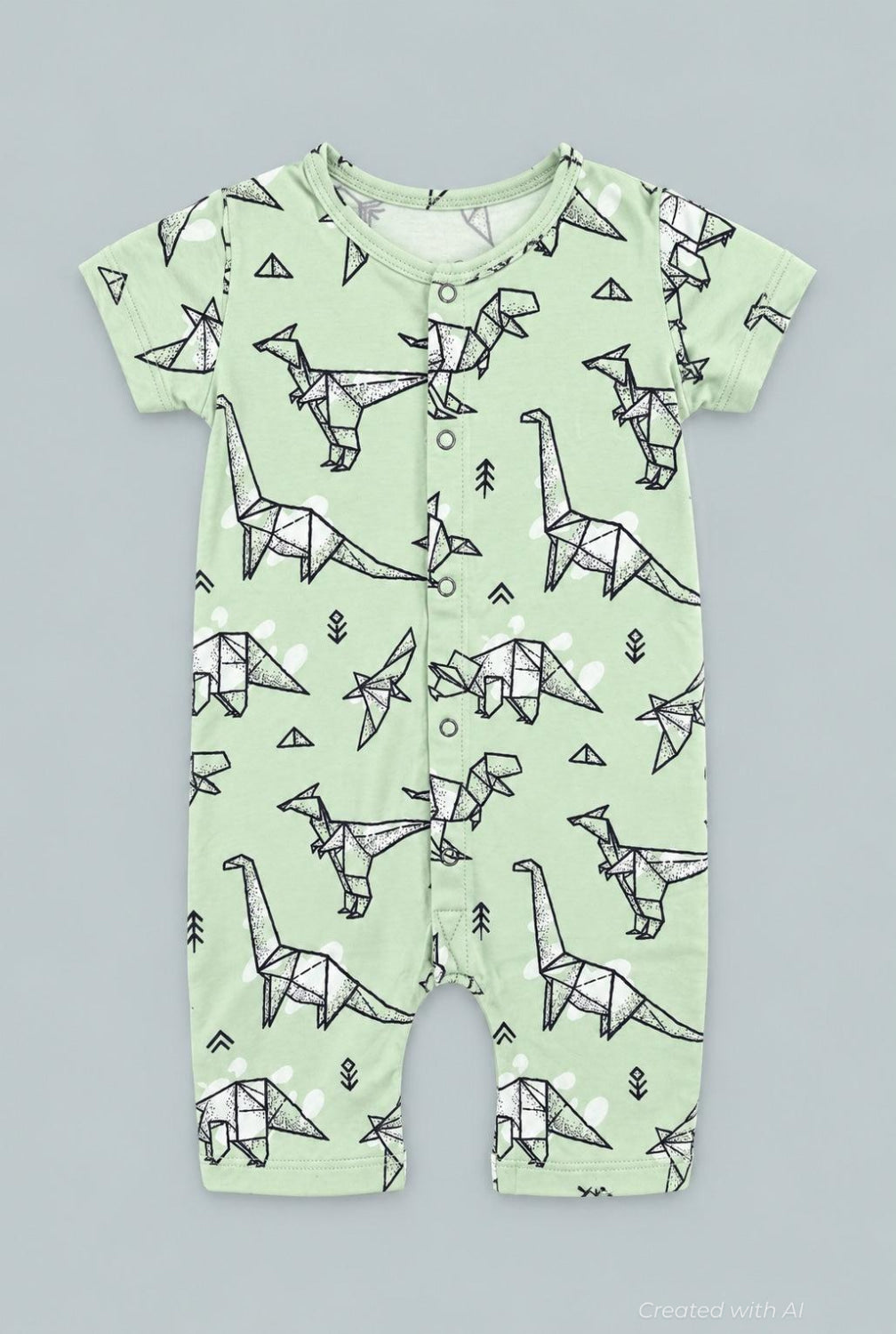 Shortie - Origami Dino - Romper
