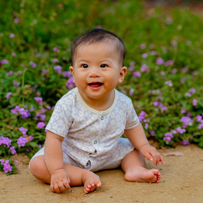 Shortie - Periwinkle - Newborn - Onesie