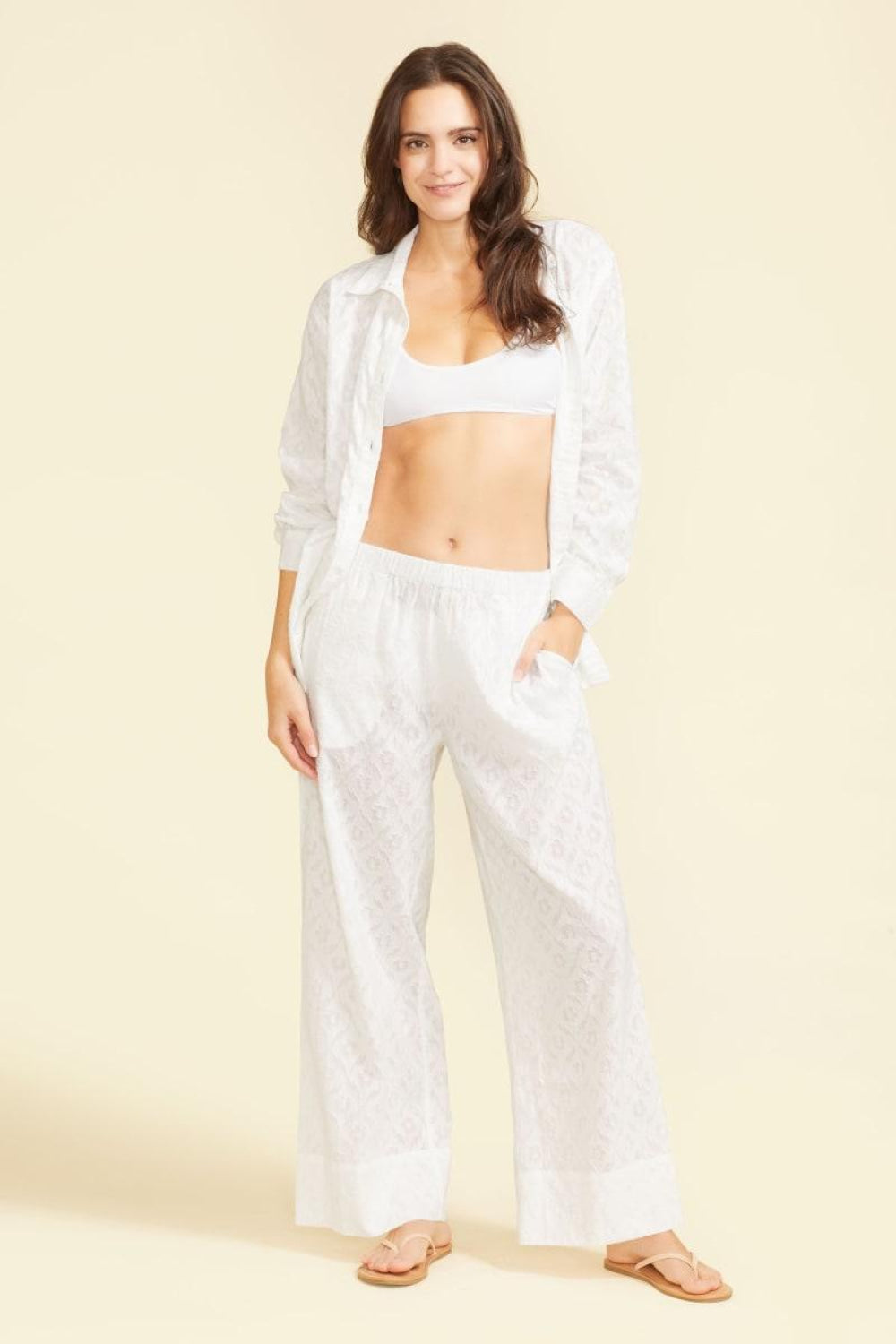 Siena Pant - White - Pants