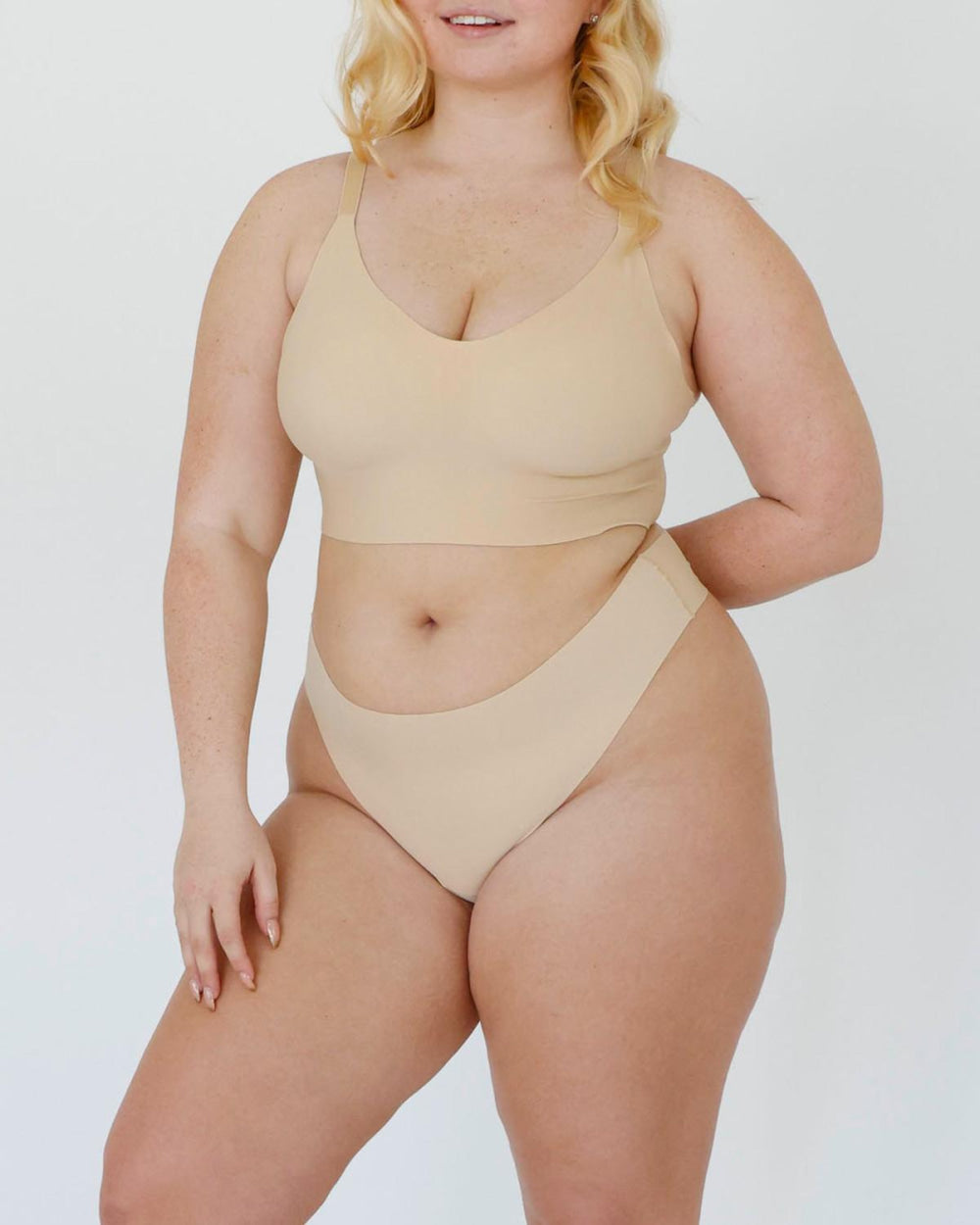 Signature Mid-Rise Thong - Creme - FINAL SALE - Underwear