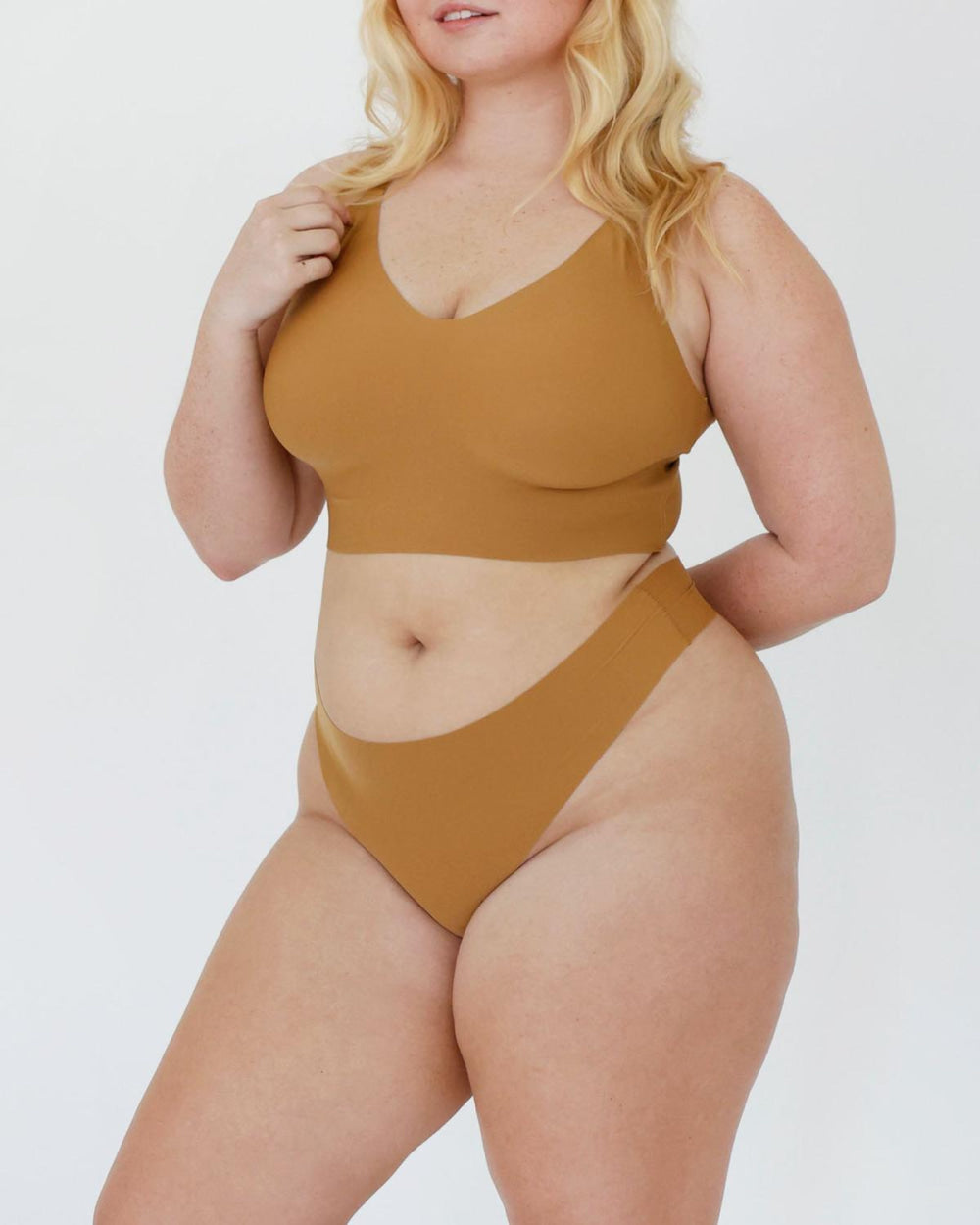 Signature Mid-Rise Thong - Honey - FINAL SALE - Underwear