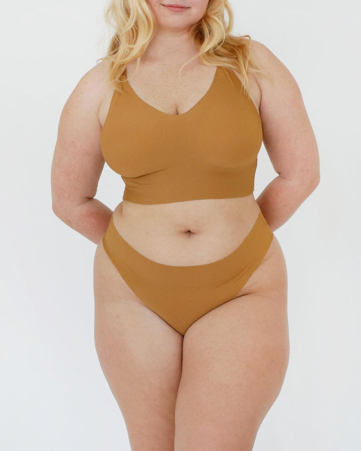 Signature Mid-Rise Thong - Honey - FINAL SALE - Underwear