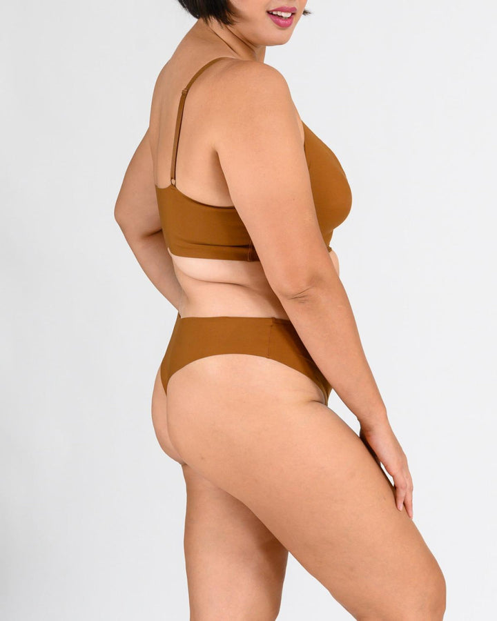 Signature Mid-Rise Thong - Rich - FINAL SALE - Underwear
