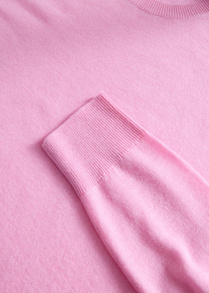 Silk Cashmere Crewneck - Pink - XL (44) - Sweater