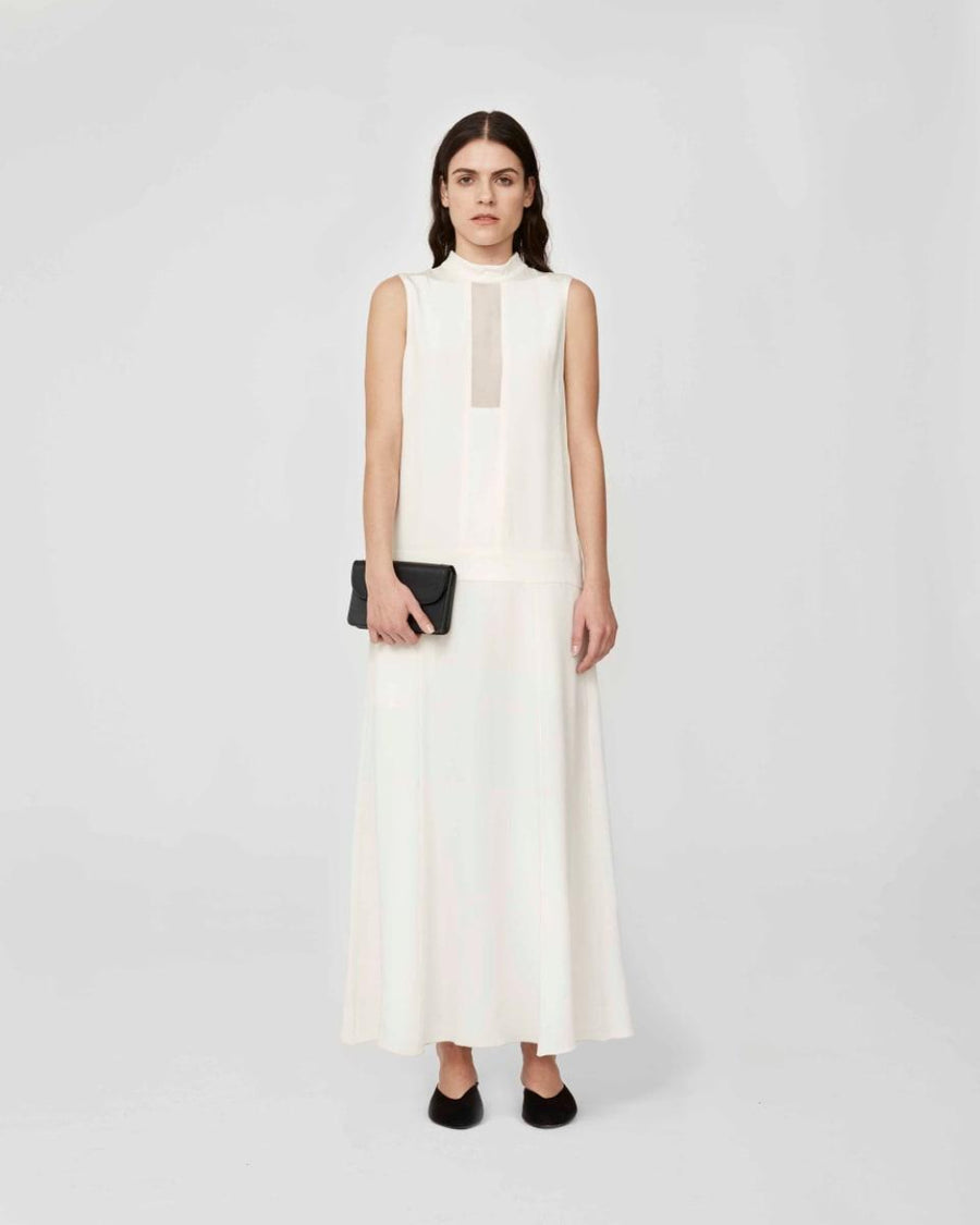 Silk Fonds Dress - White - 8 - Dresses