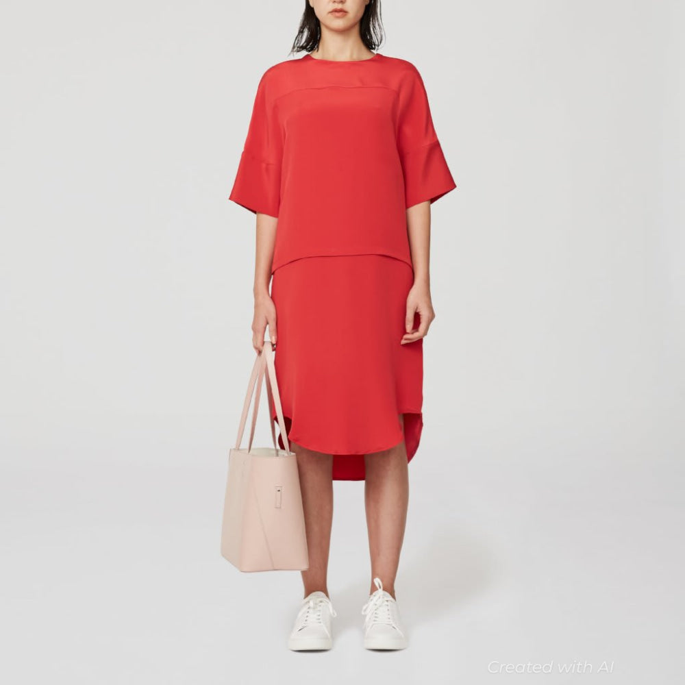 Silk Govenor’s Dress - Red - Dresses