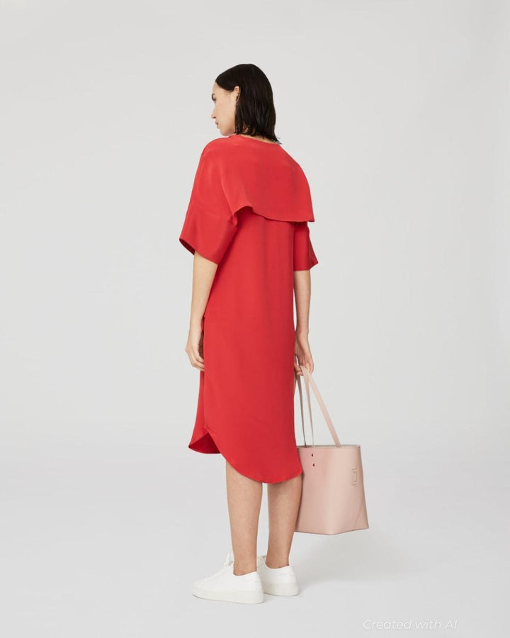 Silk Govenor’s Dress - Red - Dresses