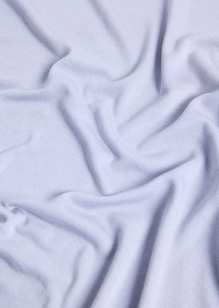 Silk Short Sleeve T-Shirt - Silver - T-shirt