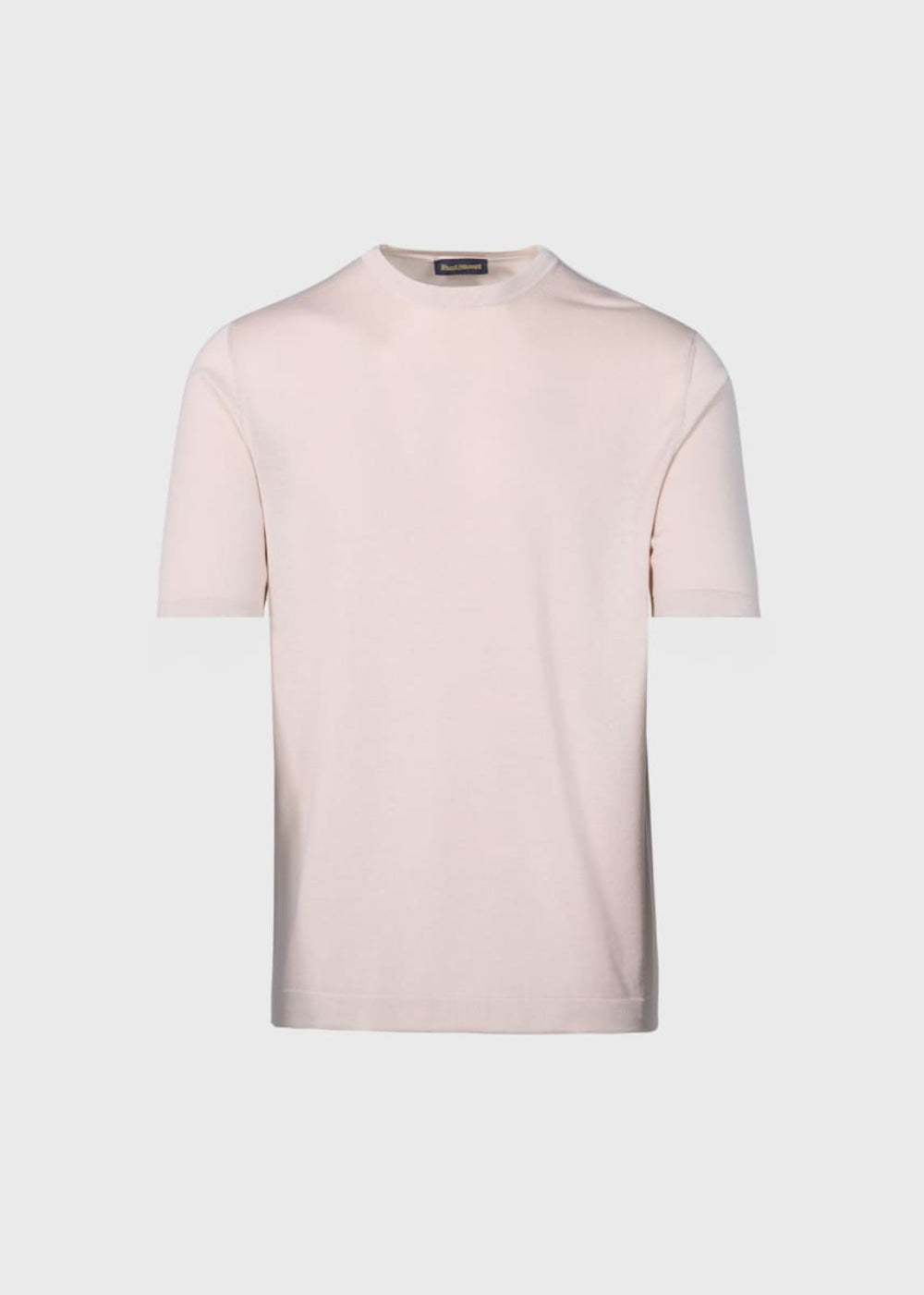 Silk Short Sleeve T-Shirt - Tan - T-shirt