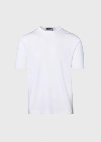 Silk Short Sleeve T-Shirt - White - XL (44) - T-shirt