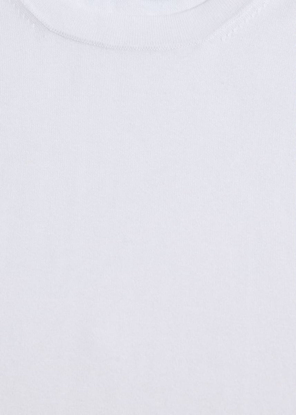 Silk Short Sleeve T-Shirt - White - XL (44) - T-shirt
