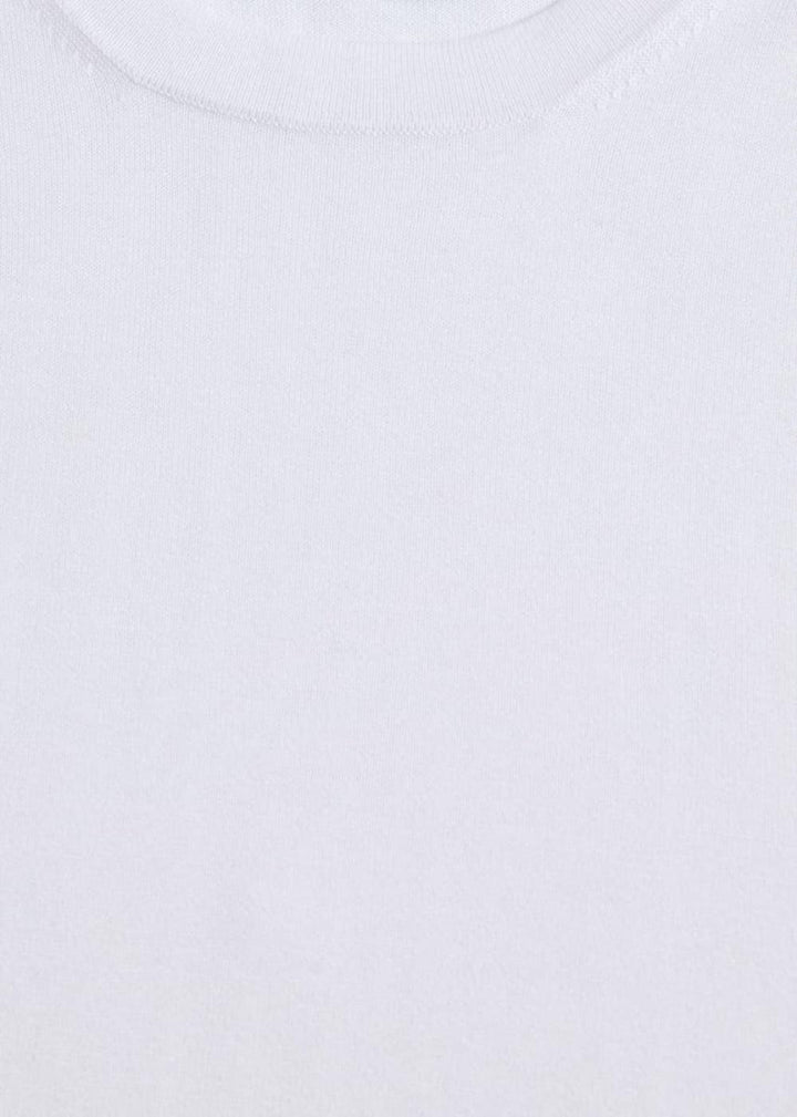 Silk Short Sleeve T-Shirt - White - XL (44) - T-shirt