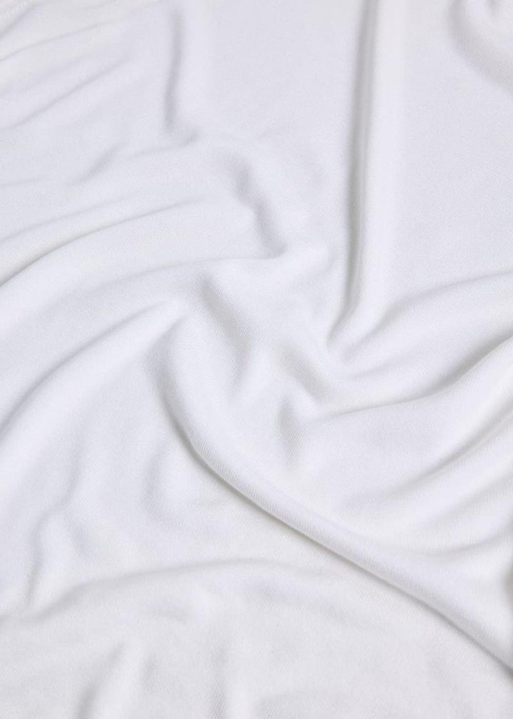 Silk Short Sleeve T-Shirt - White - XL (44) - T-shirt