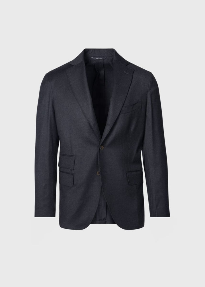 Silk & Wool Single Breasted Jacket - Grey - 46 - Blazer