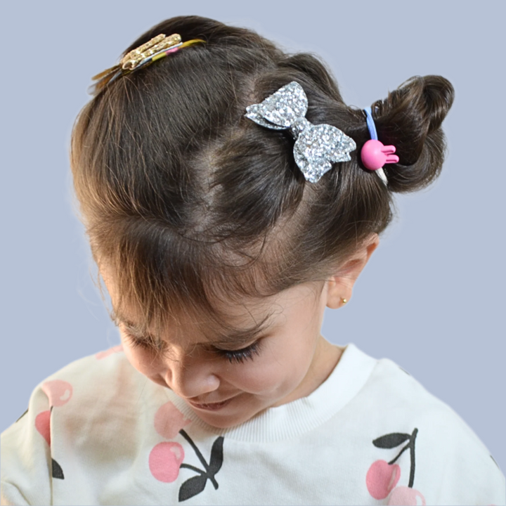 Festive Bow Hair Clips