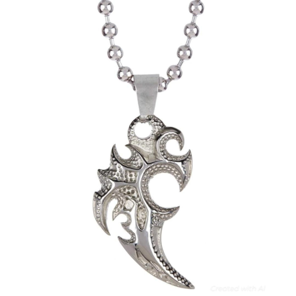 Silver Motif Necklace - FINAL SALE - One Size - Necklace