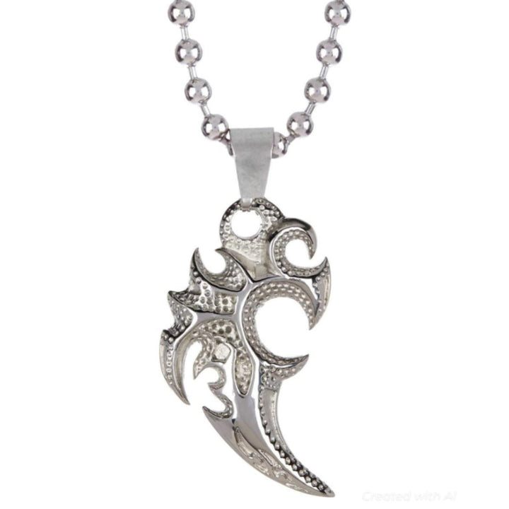 Silver Motif Necklace - FINAL SALE - One Size - Necklace