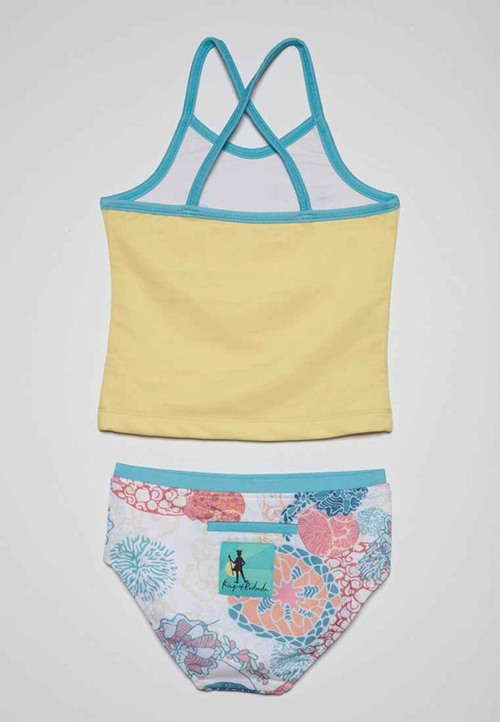 Simone Tankini Set - Coral - Two Piece Swim