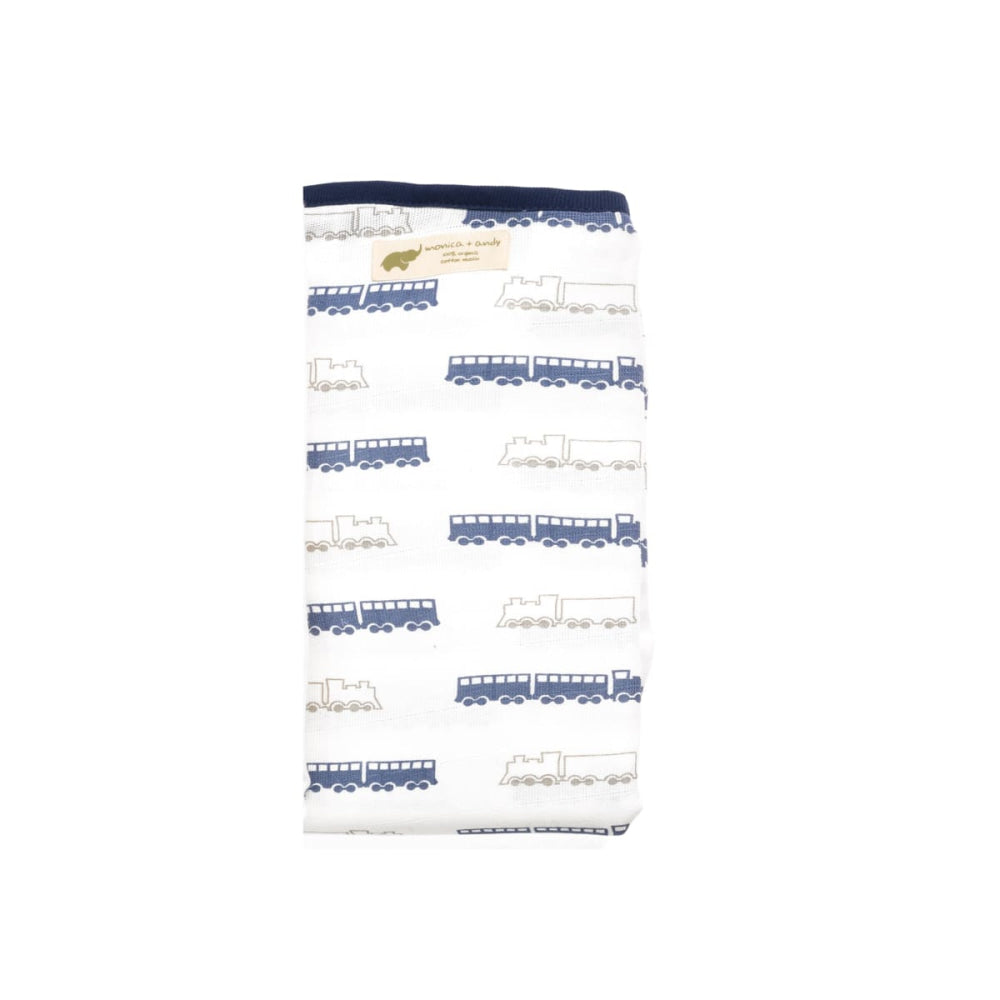 Single Layer Swaddle - On Track - One Size - Blanket