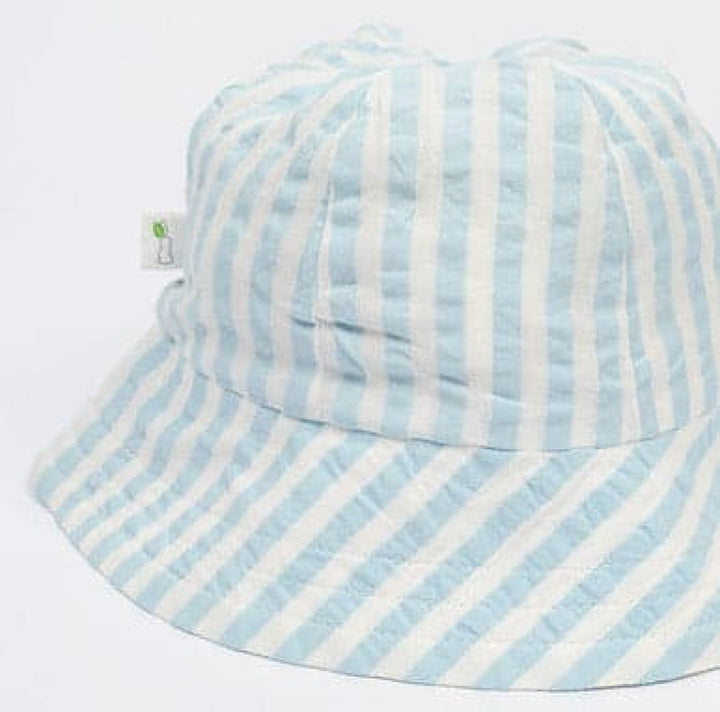 Sky Stripes Sun Hat - Sky Blue - Bucket Hat