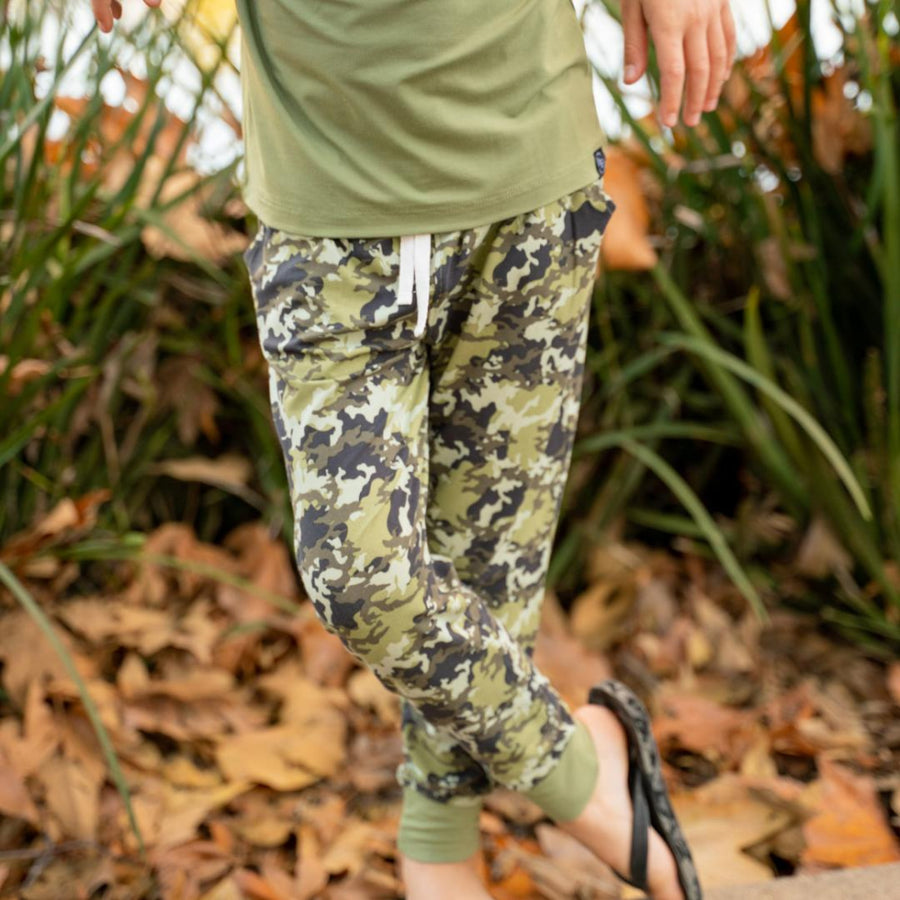 Slacker Pocket Pant - Green Camo - 3-6 Months - Joggers