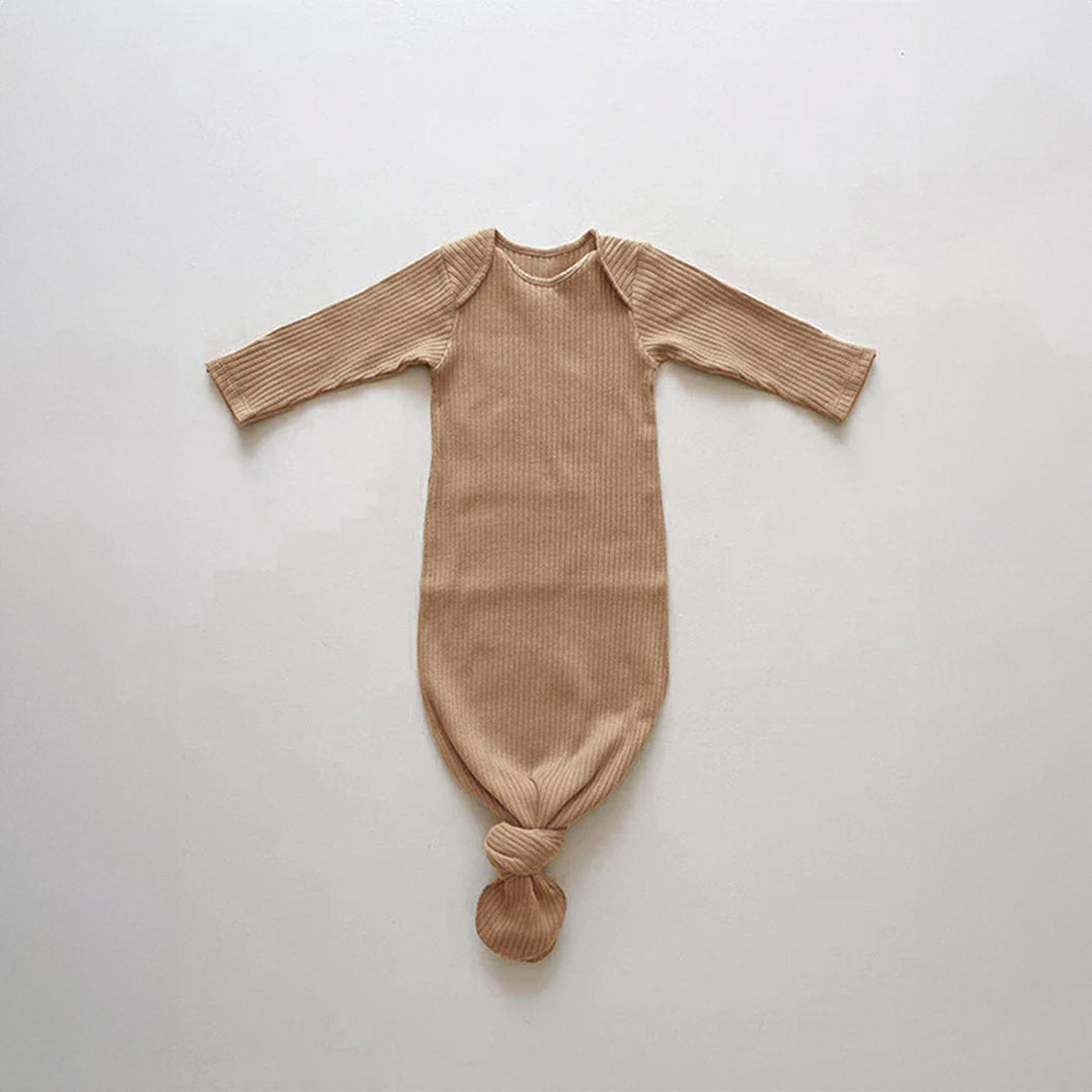 The Ribbed Sleep Gown - Clay