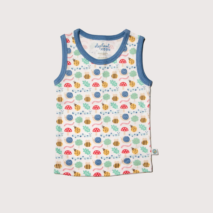 Sleeveless Vest - Busy Garden - Tank Top