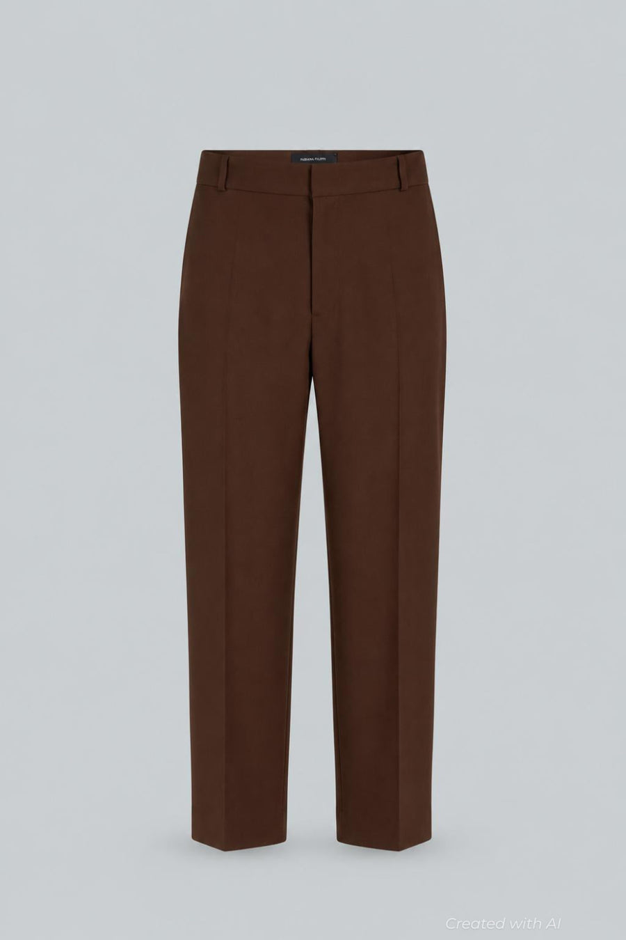 Slim Leg Pants - Brown Over - 36 / US / XXS - Trouser