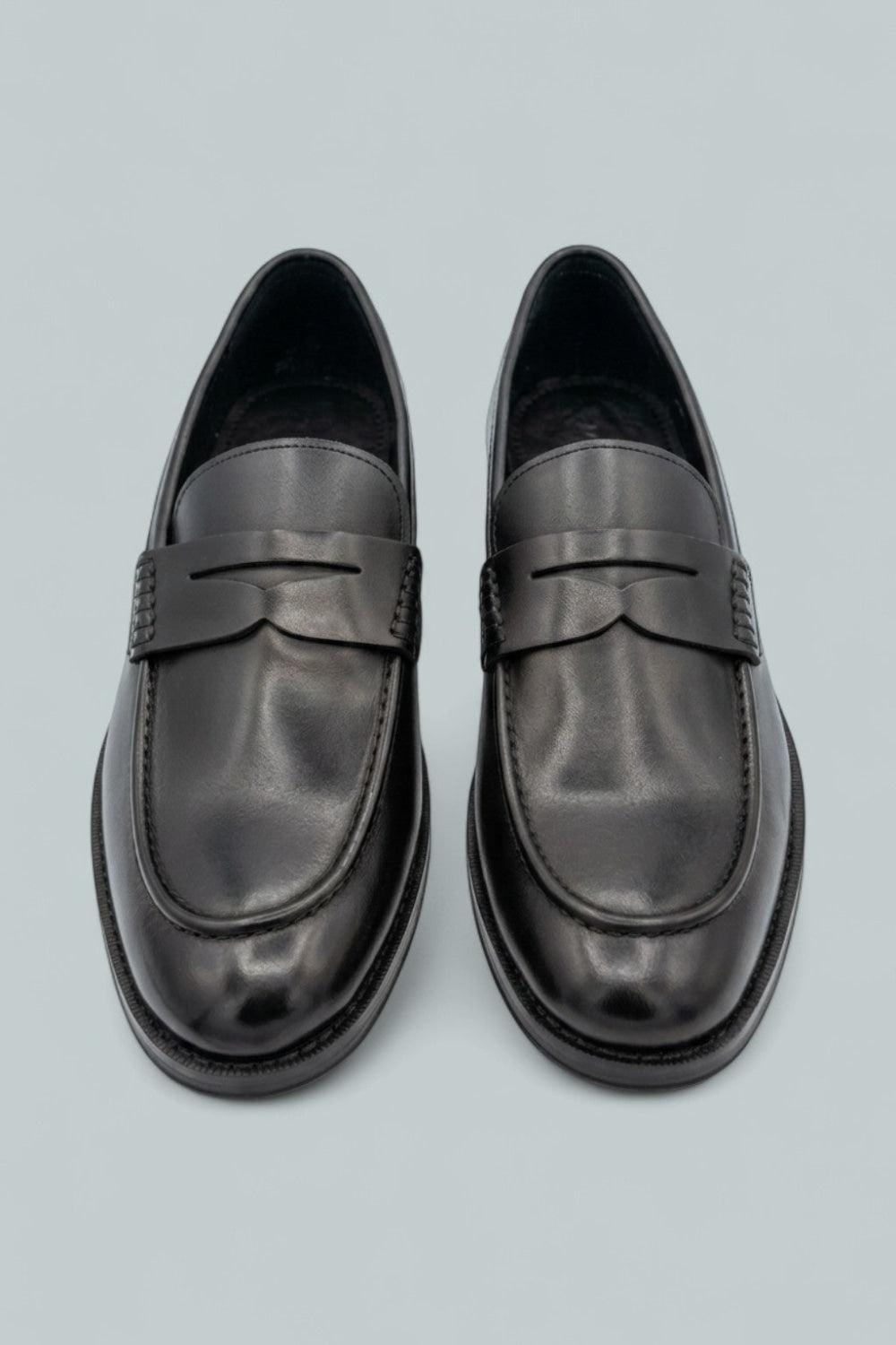 Slip On Penny Loafers - Black - 8.5 - Slip-On
