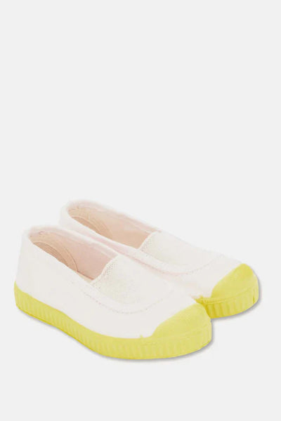 Slip-on vegan baby sneakers - Pink yellow - 21 - Slip-On