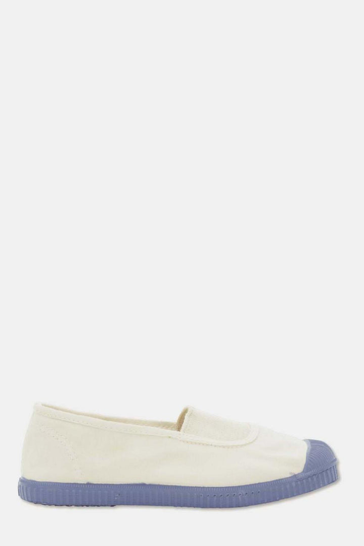Slip-on vegan sneakers - Ivory sky blue - Slip-On