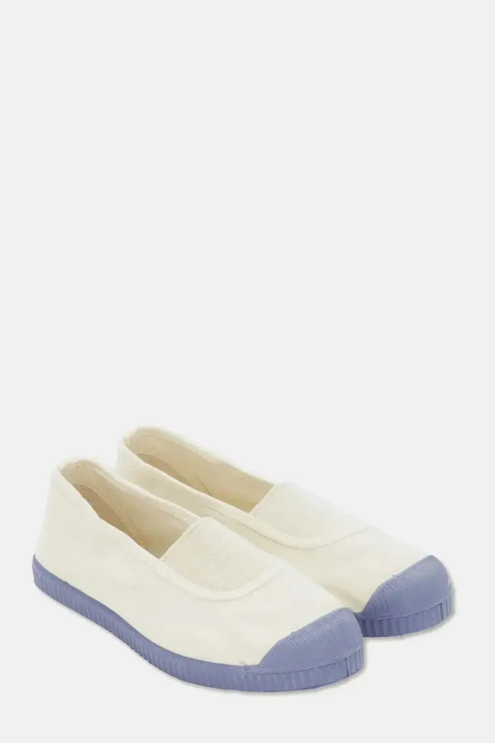 Slip-on vegan sneakers - Ivory sky blue - Slip-On