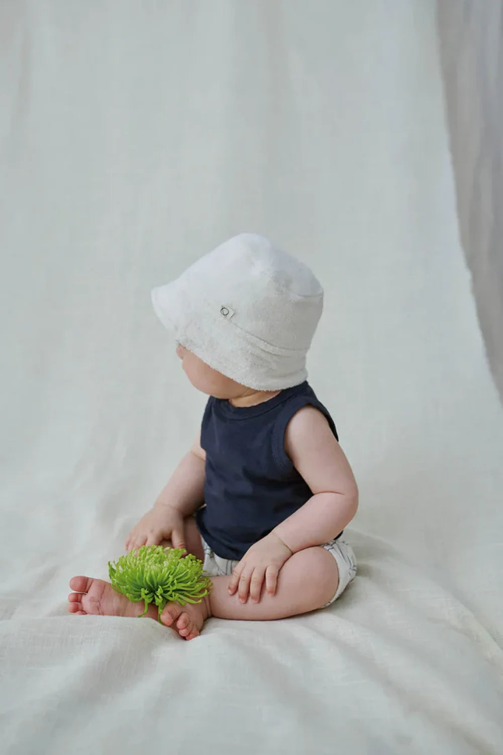 Slub baby tank t-shirt - Dark blue - Tank Top