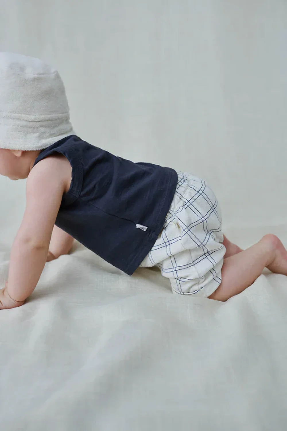 Slub baby tank t-shirt - Dark blue - Tank Top