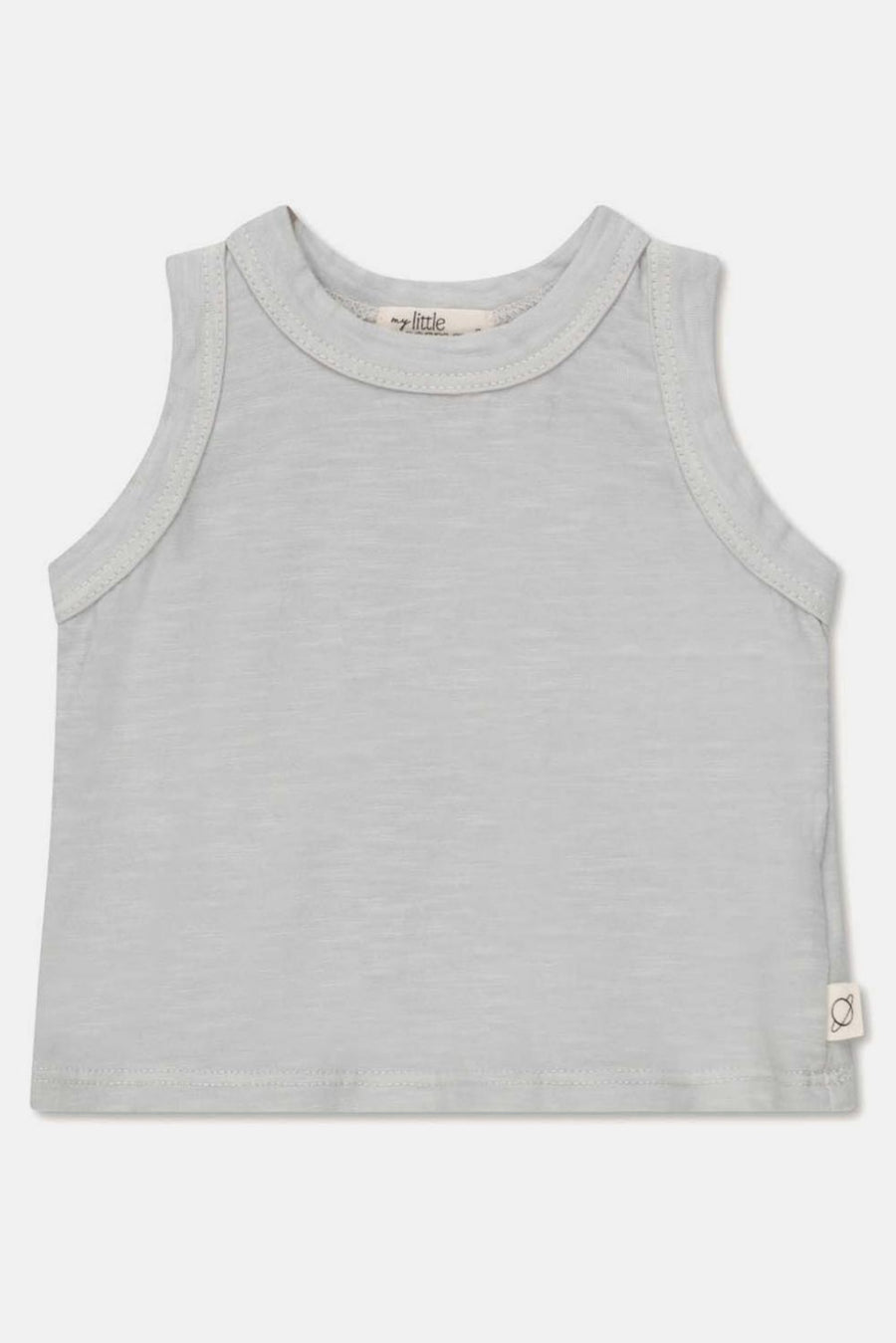 Slub baby tank t-shirt - Soft grey - 6M - Tank Top