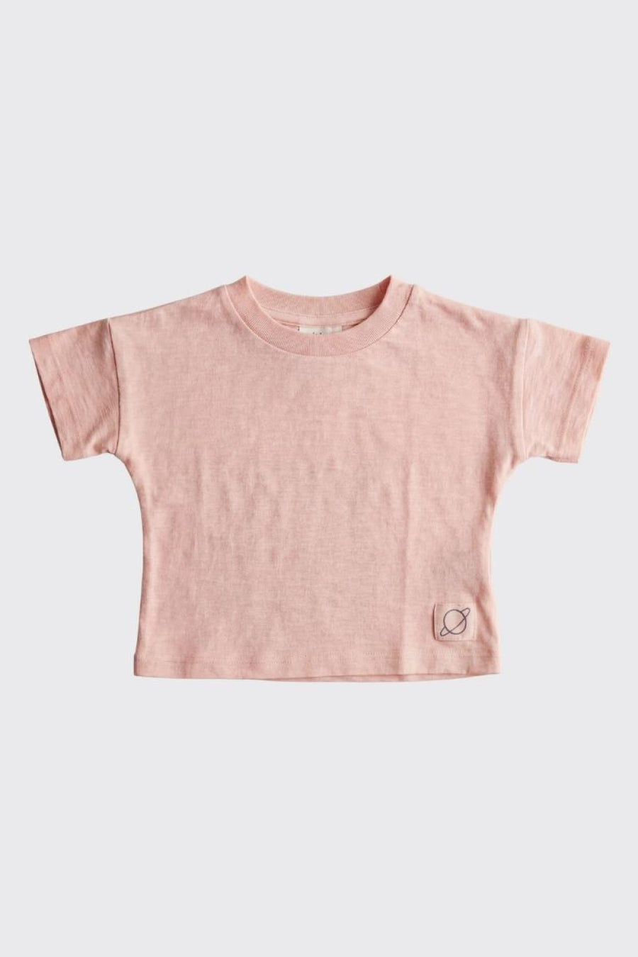 Slub dropped shoulder baby t-shirt - Pink - T-shirt