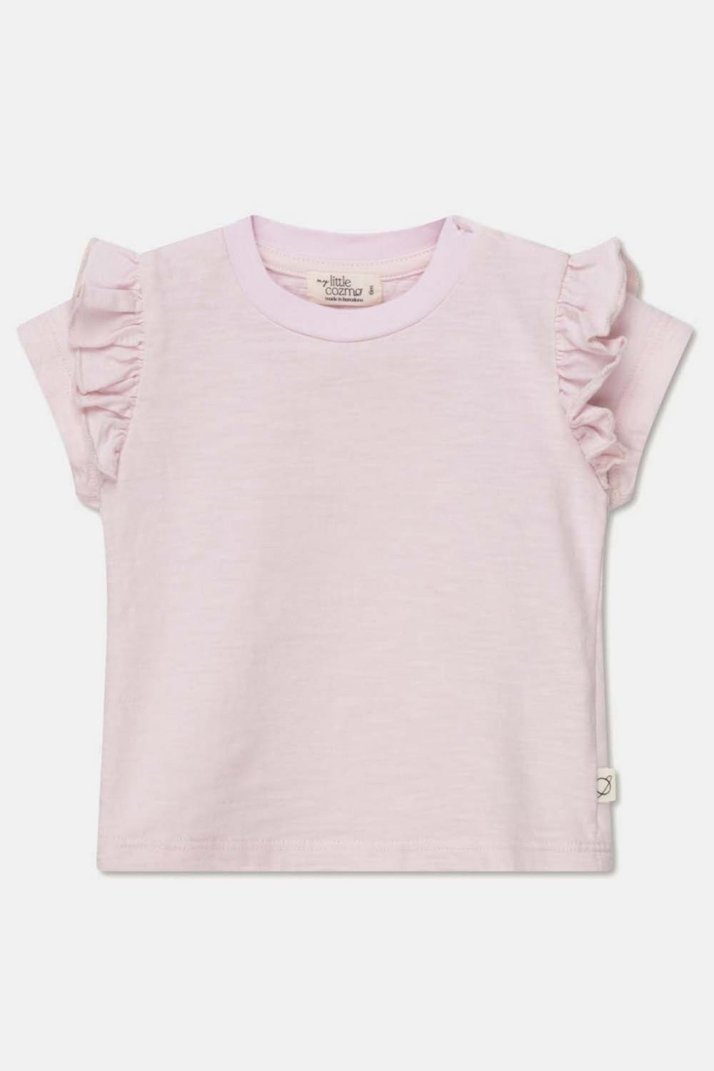 Slub ruffle baby t-shirt - Pink - 6M - Shirt