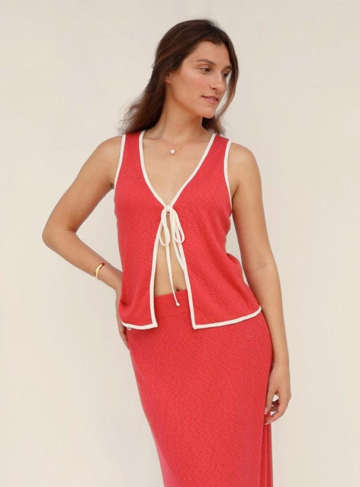 Sofia Top - Berry Red - Tank Top