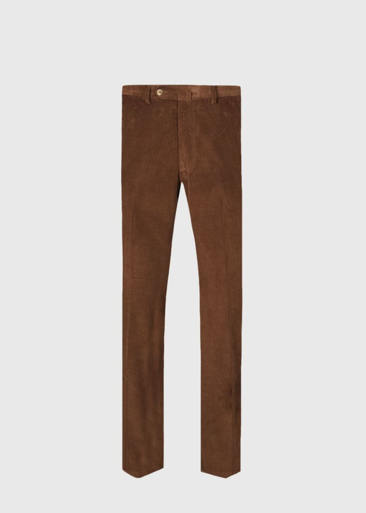 Soft Corduroy Dress Trouser - Brown - Trouser
