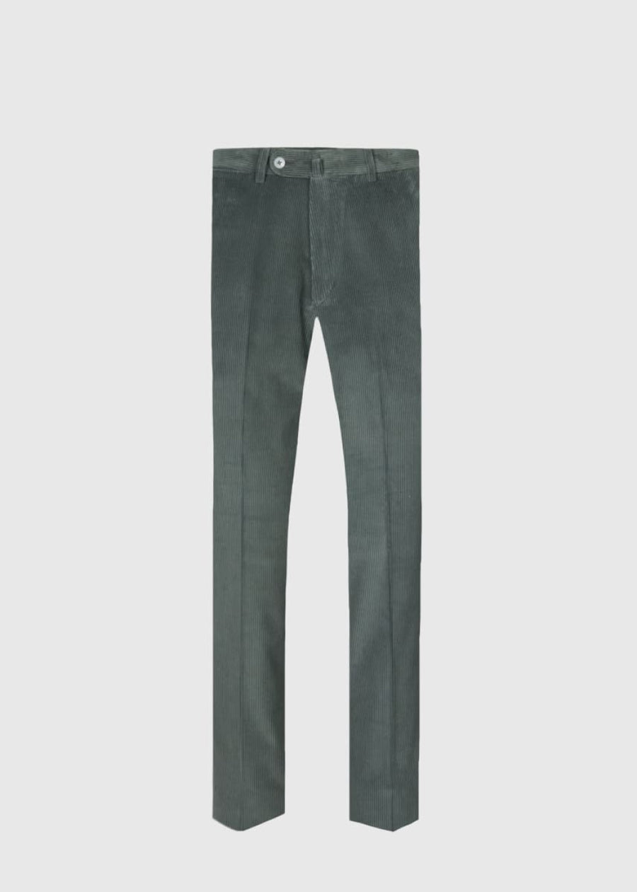 Soft Corduroy Dress Trouser - Green - Trouser