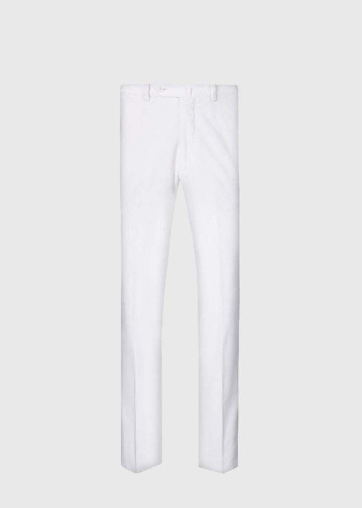 Soft Corduroy Dress Trouser - Ice White - Trouser