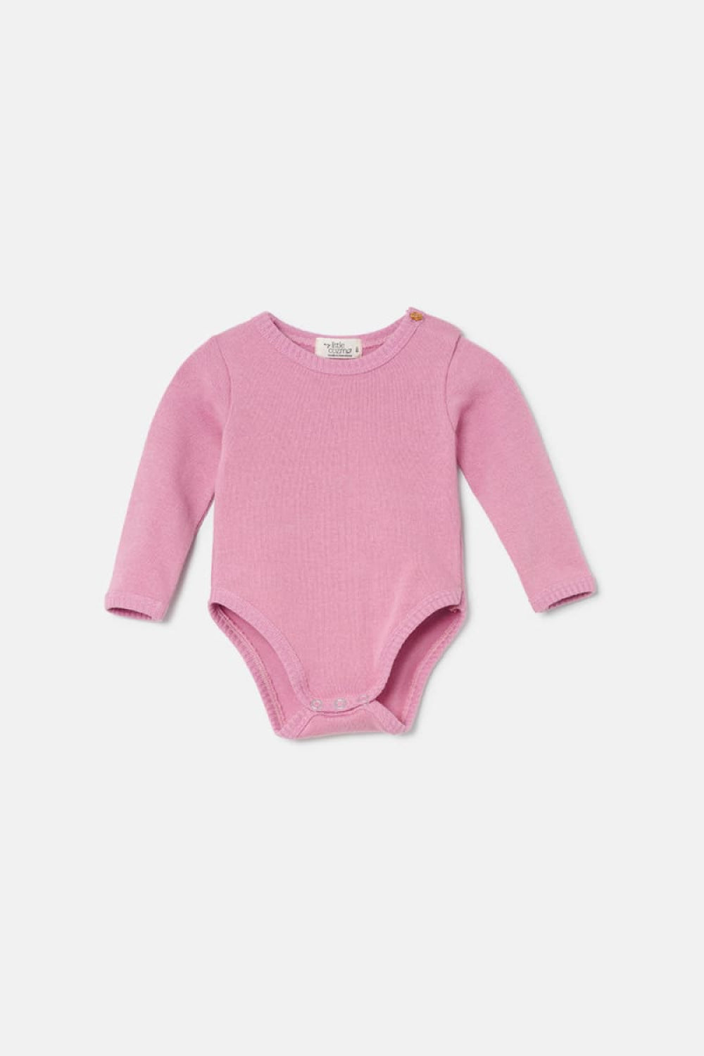 Soft Knit Baby Bodysuit - Pink - 6M - Bodysuit