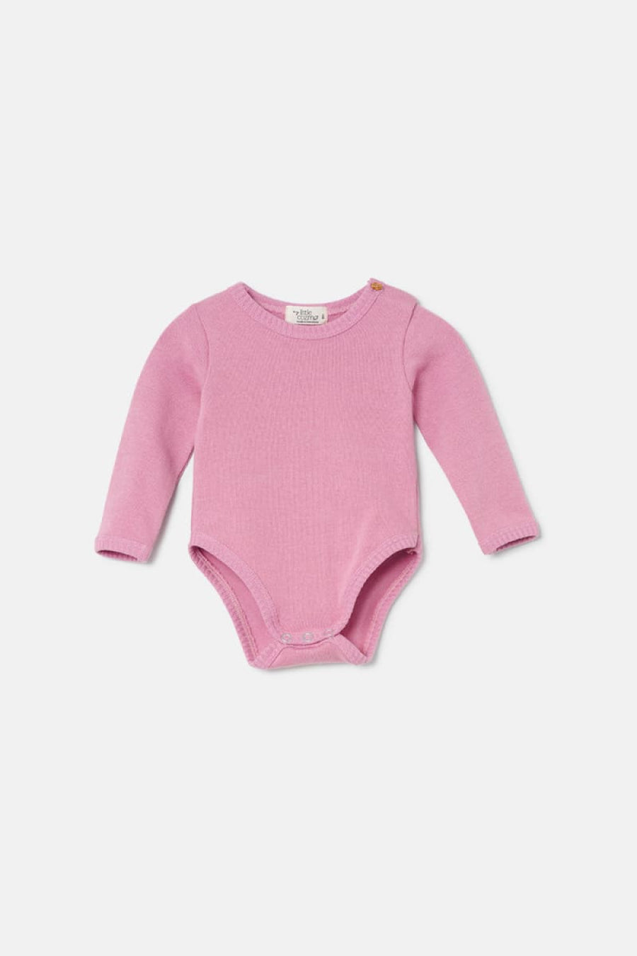 Soft Knit Baby Bodysuit - Pink - 6M - Bodysuit