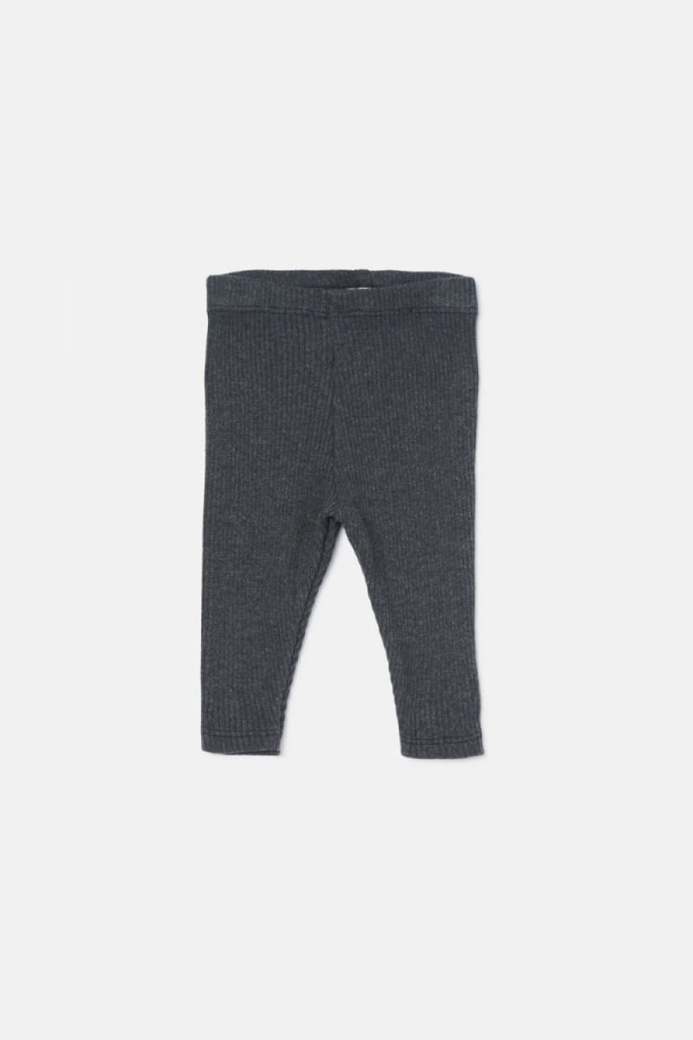 Soft Rib Baby Leggings - Dark Grey - Leggings