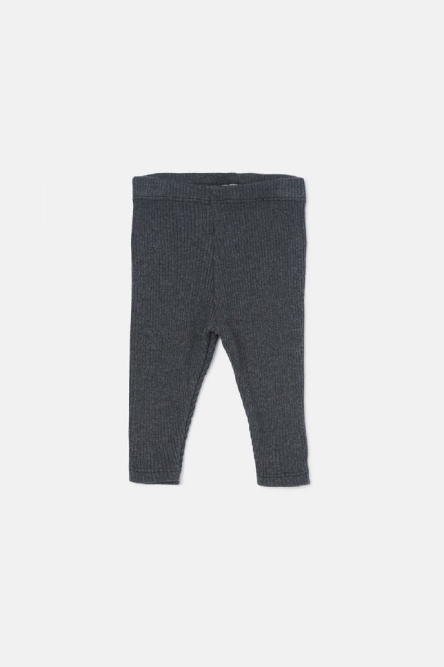 Soft Rib Baby Leggings - Dark Grey - Leggings