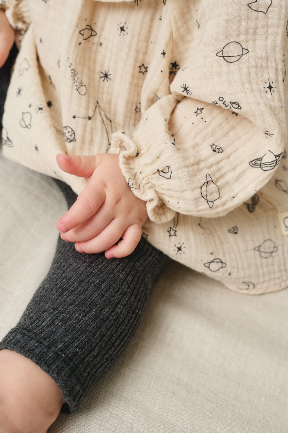 Soft Rib Baby Leggings - Dark Grey - Leggings