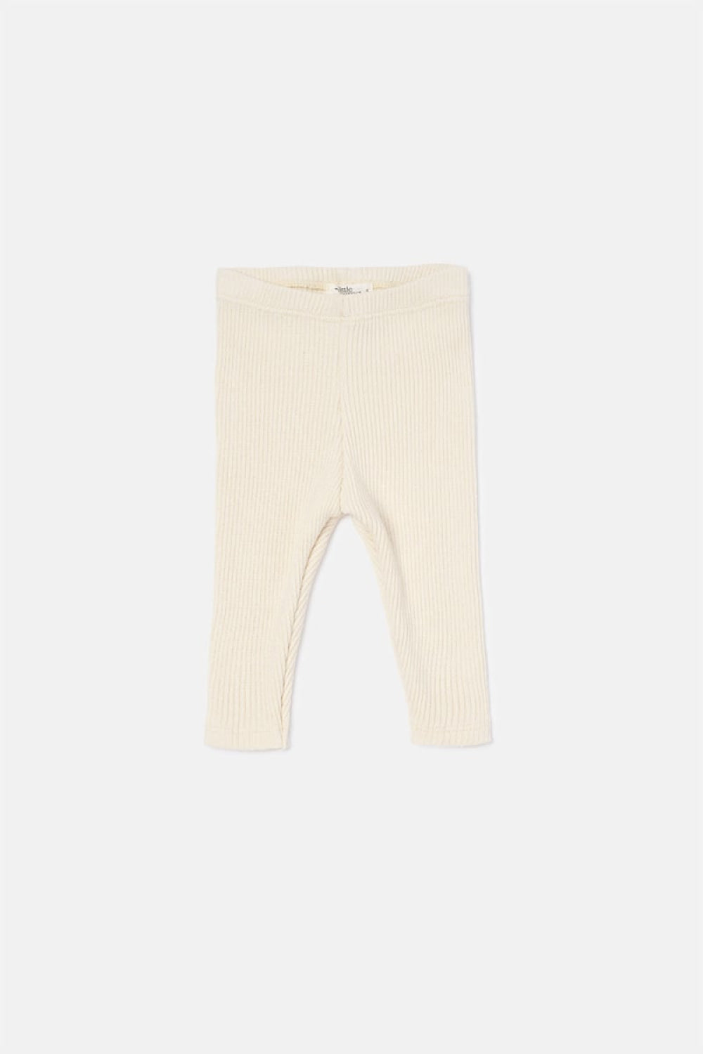 Soft Rib Baby Leggings - Stone - 6M - Leggings